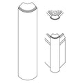 Small Vineyard Scrolls (Sold left and right pair per card), 6''w x 2 1/2''h x 5/8''d,