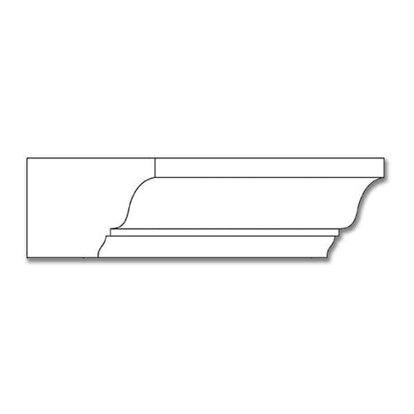 Fluting with Bellflower Drops Full Surround, 76 3/4"w x 53 1/2"h x 9 1/4"d, Lindenwood