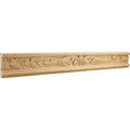 Hardware Resources Leaf Hand Carved Moulding Cherry 3" Length