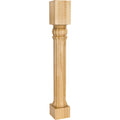 Hardware Resources Columnar Art Nouveau Post Hard Maple 35-1/2" Length 5" Width