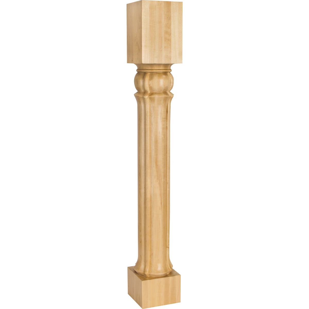 Hardware Resources Columnar Art Nouveau Post Hard Maple 35-1/2 in. length 5 in. width