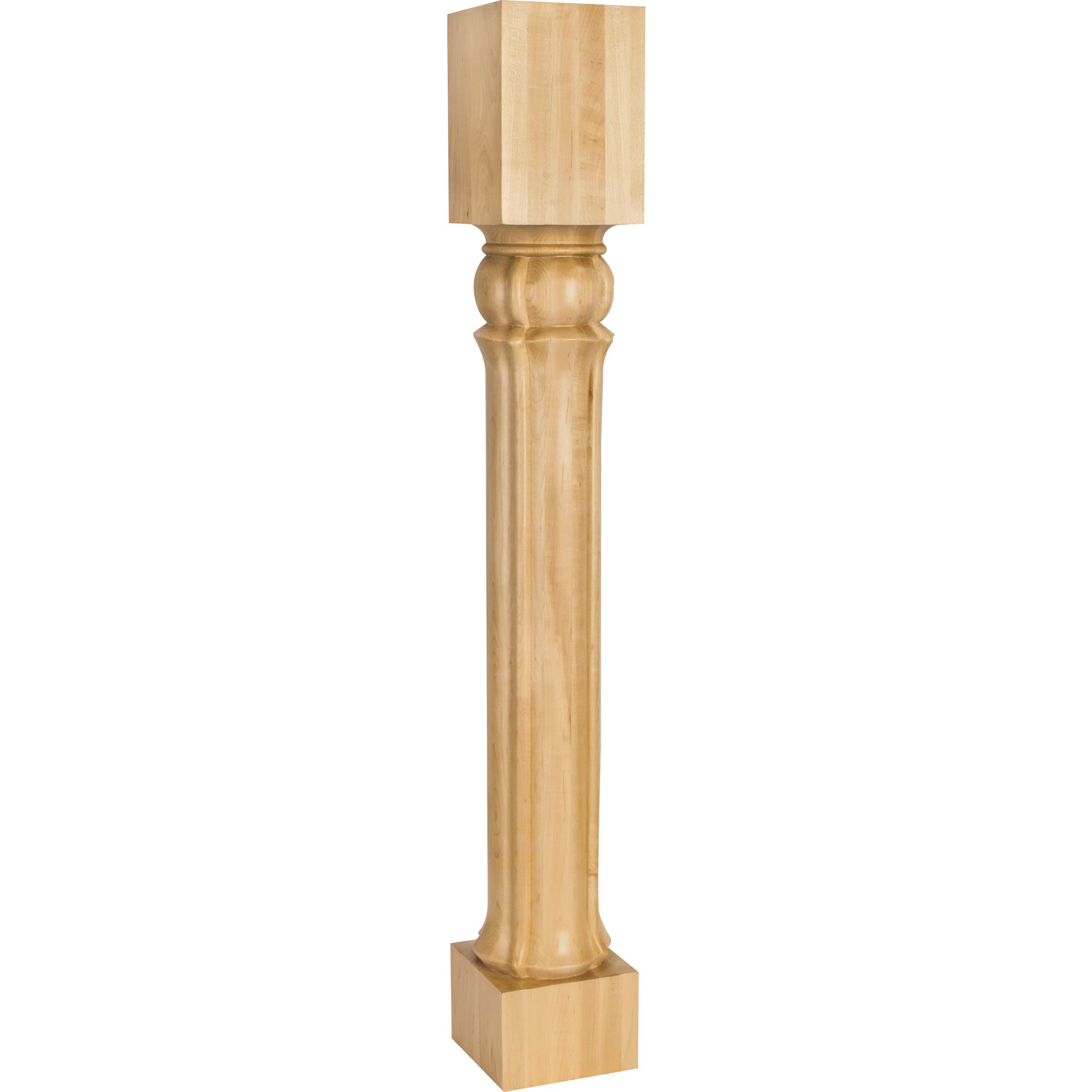 Hardware Resources Columnar Art Nouveau Post Hard Maple 35-1/2" Length 5" Width