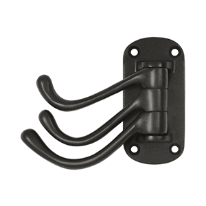 Deltana Triple Swivel Hook Heavy Duty 4" Projection, Oil Rubbed Bronze