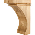 Hardware Resources Bullnose Cove Corbel Rubberwood 12" Length