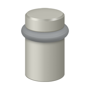 Deltana Round Universal Floor Bumper, Satin Nickel, 2"