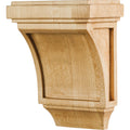Hardware Resources Mission Corbel, Rubberwood, 3" W x 2" D x 4" H