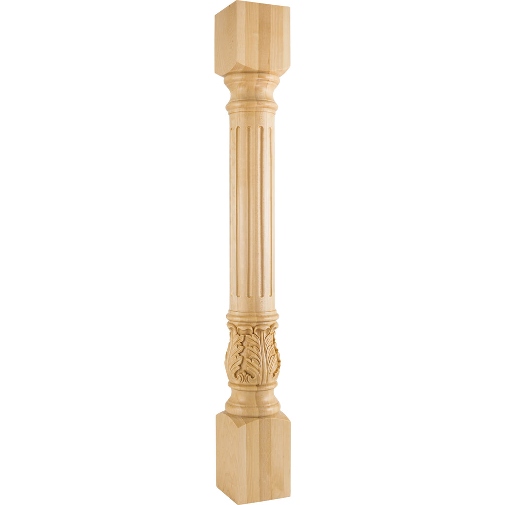 Hardware Resources Fluted Round Acanthus Post