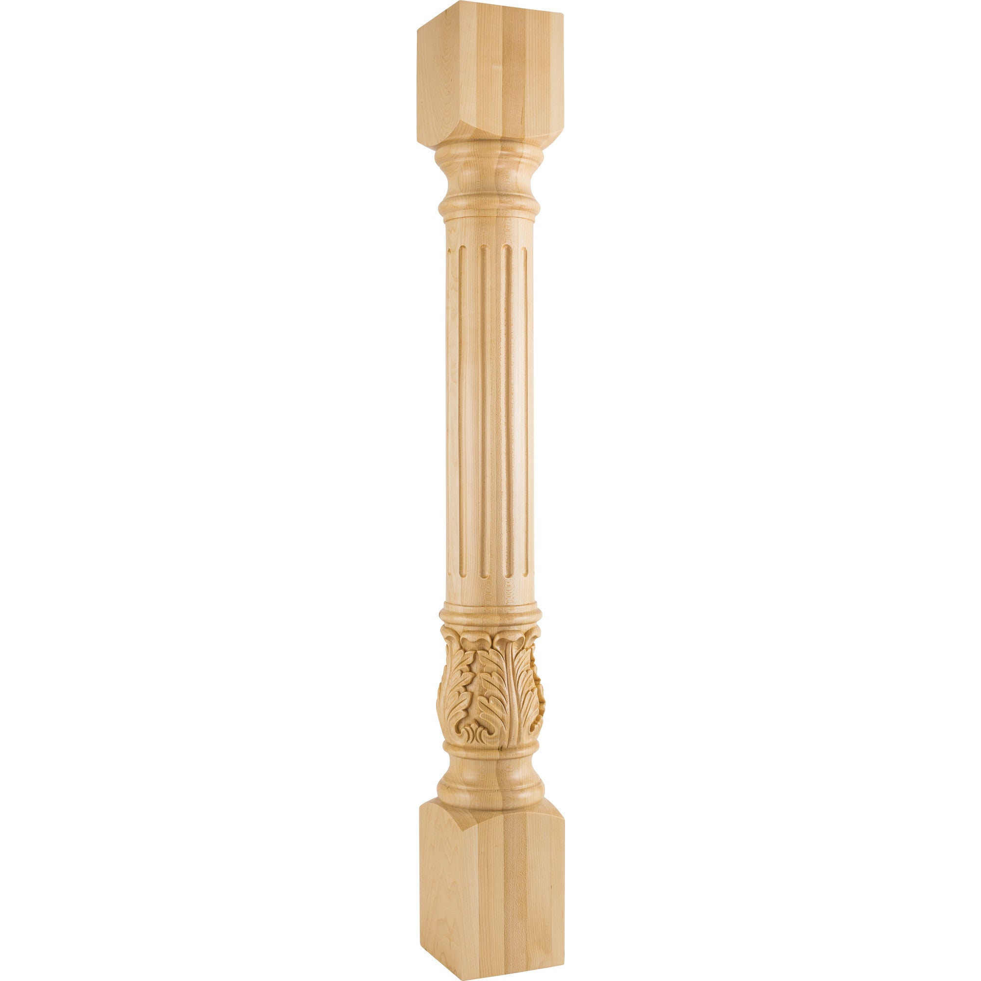 Hardware Resources Fluted Round Acanthus Post