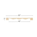 Traditional Panel Moulding, 1/2"w x 3/8"d Resin