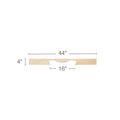 Medium Fluted Corbel, 7''w x 14''h x 5 1/4''d