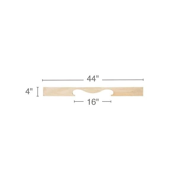 Medium Fluted Corbel, 7''w x 14''h x 5 1/4''d