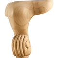 Hardware Resources French Cut Leg Rubberwood 6" Length