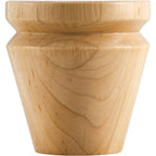 Hardware Resources 4" Round X 4" Tall Tapered Bun Foot With "V" Groove
