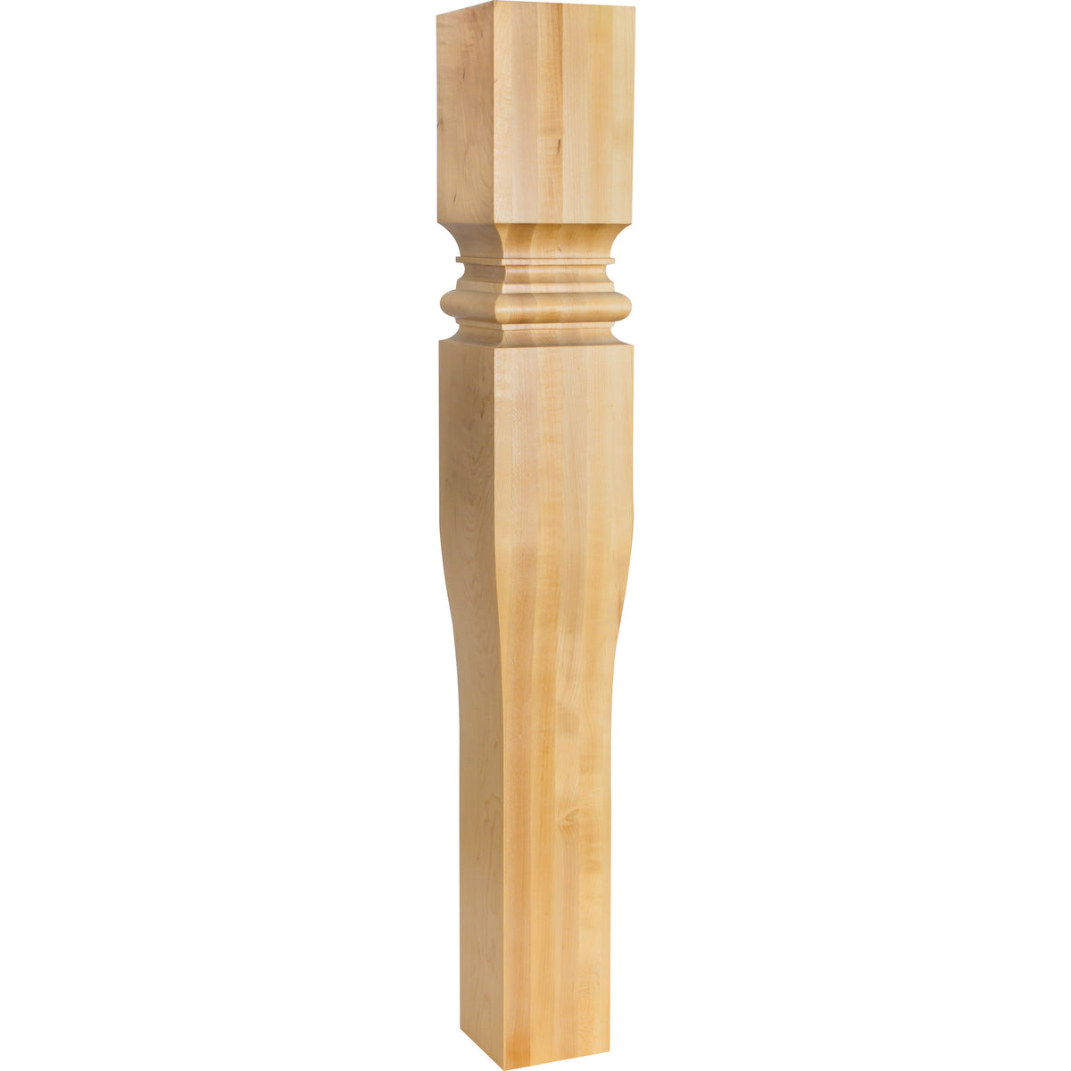 Hardware Resources Tapered Art Nouveau Post Hard Maple 35-1/2 in. length 5 in. width