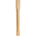 Hardware Resources 3-1/2" Square X 35-1/2" Tapered Chamfered Post, Alder