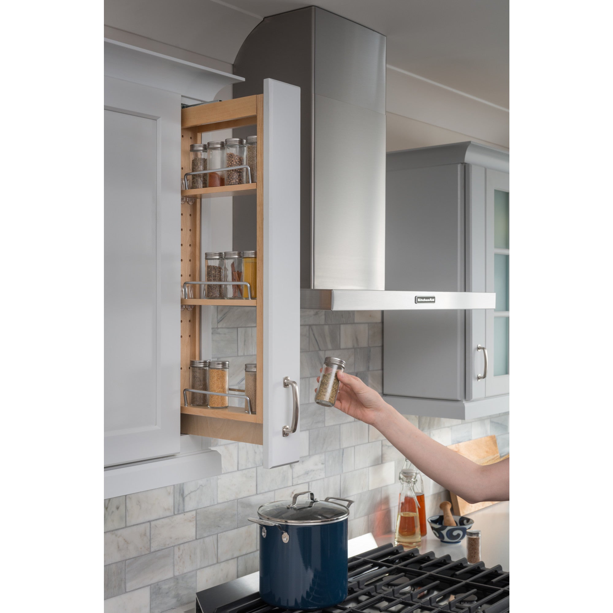 Hardware Resources Tall Upper Wall Cabinet Filler Pullout