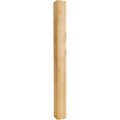 Hardware Resources Square Wood Post Rubberwood 42" Length 3-1/2" Width