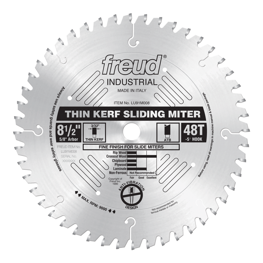 Freud Thin Kerf Sliding Compound Miter Blades