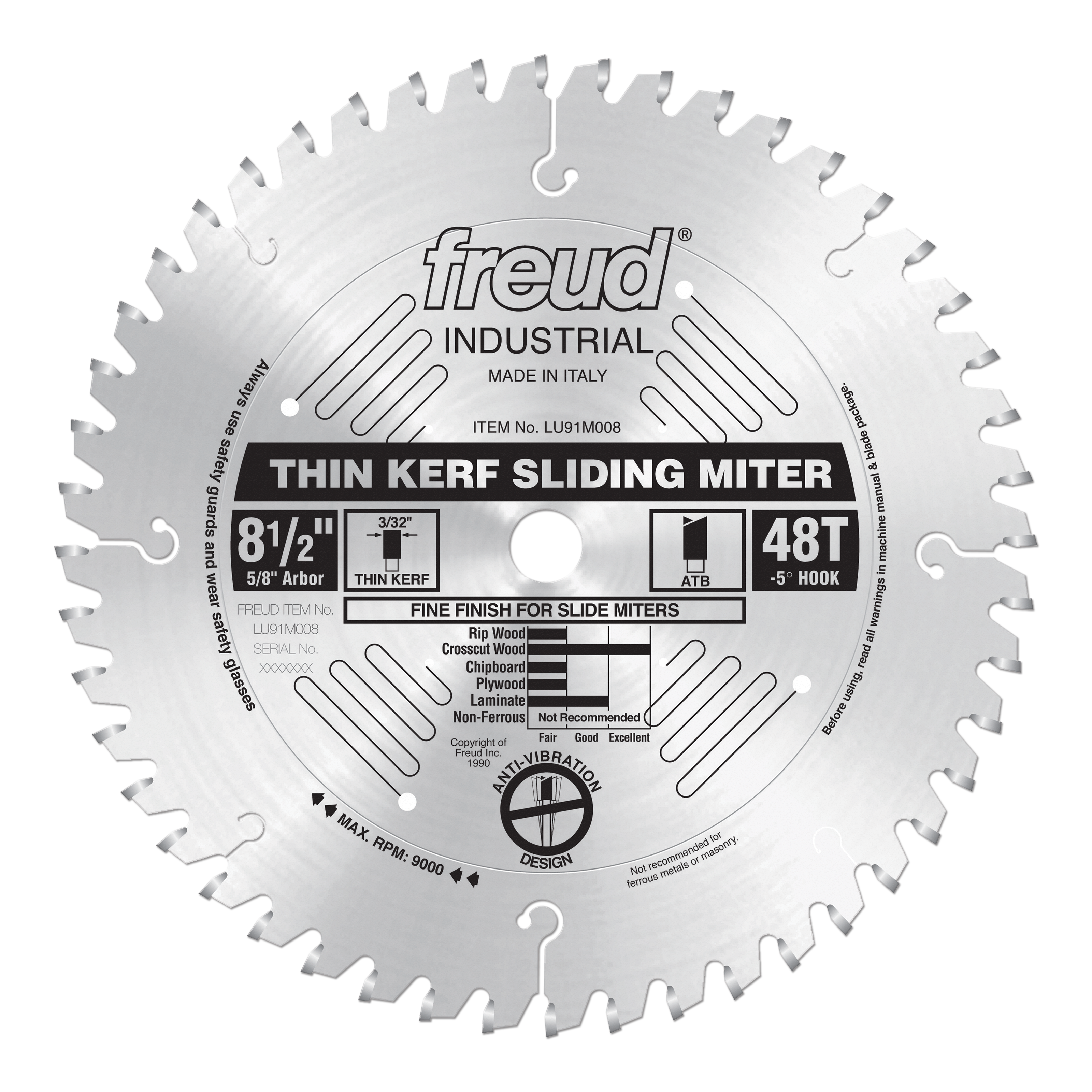 Freud Thin Kerf Sliding Compound Miter Blades