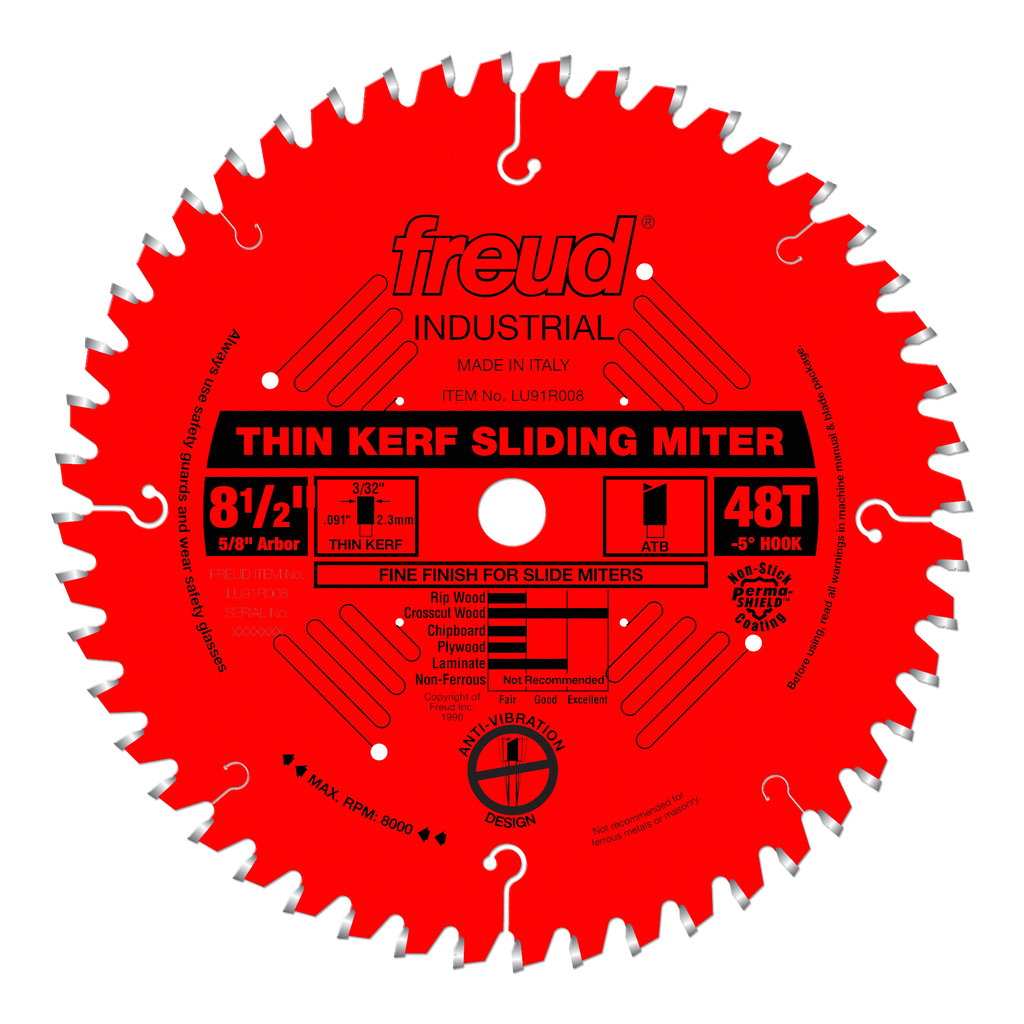 Freud Thin Kerf Sliding Compound Miter Blades