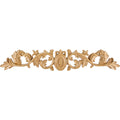 Hand Carved Acanthus Egg Onlay Rubberwood 24" Length