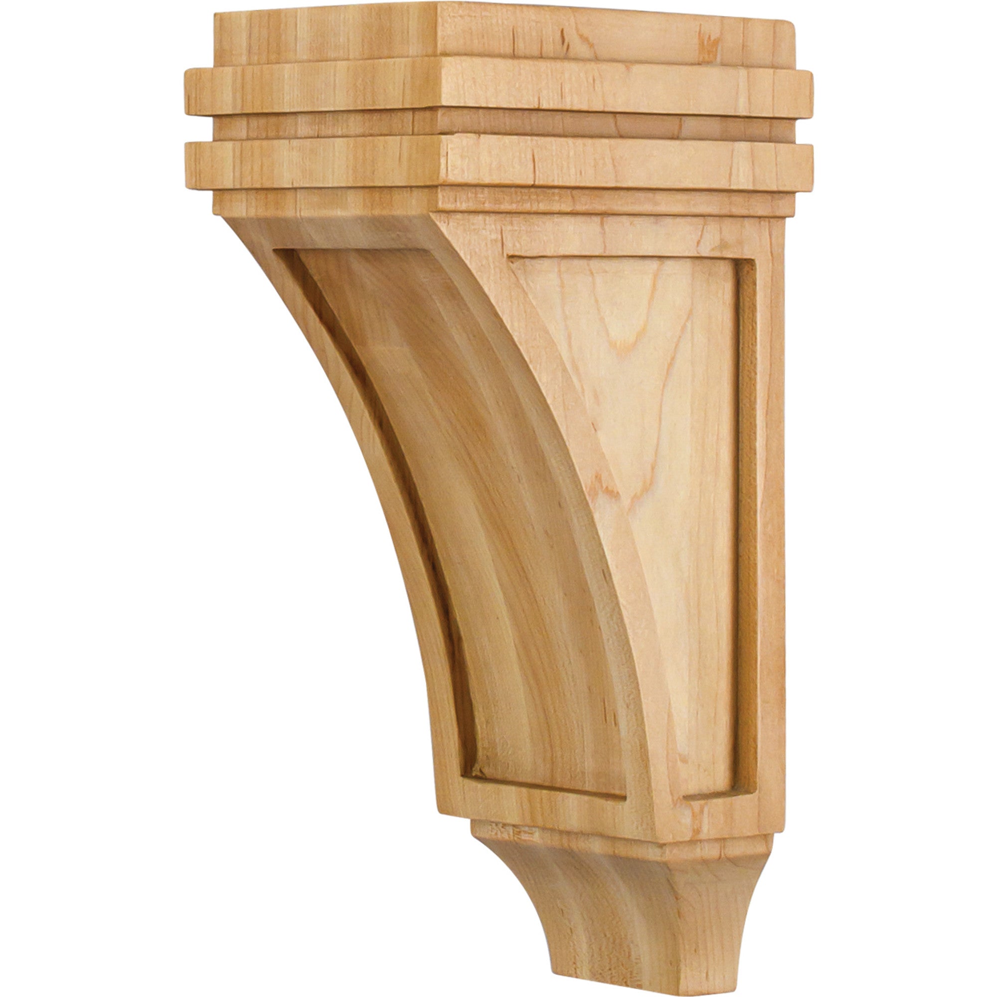 Hardware Resources Mission Corbel Rubberwood 4" W x 5" D x 10" Size