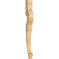 Hardware Resources Baroque Leg Rubberwood 31" Length