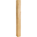 Hardware Resources Square Wood Post Alder 35-1/2" Length 3-1/2" Width