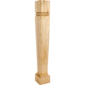 Hardware Resources Bullnose Tapered Post Hard Maple 35-1/2" Length 5" Width
