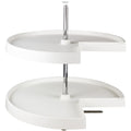 Hardware Resources Pie-Cut 2 Shelf Plastic Lazy Susan Set 28" Diameter