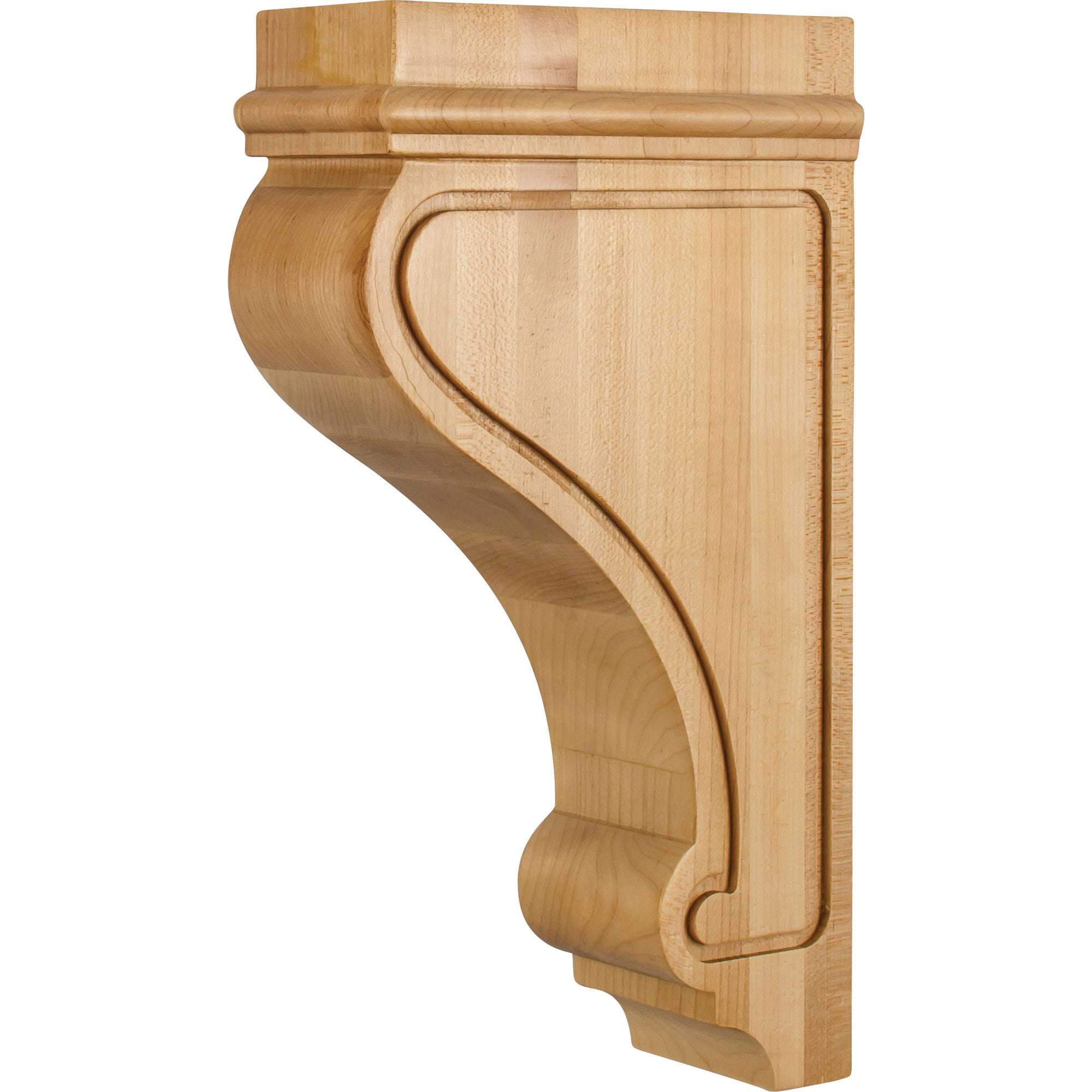 Hardware Resources Transitional Arts & Craft Corbel Rubberwood 14" Length