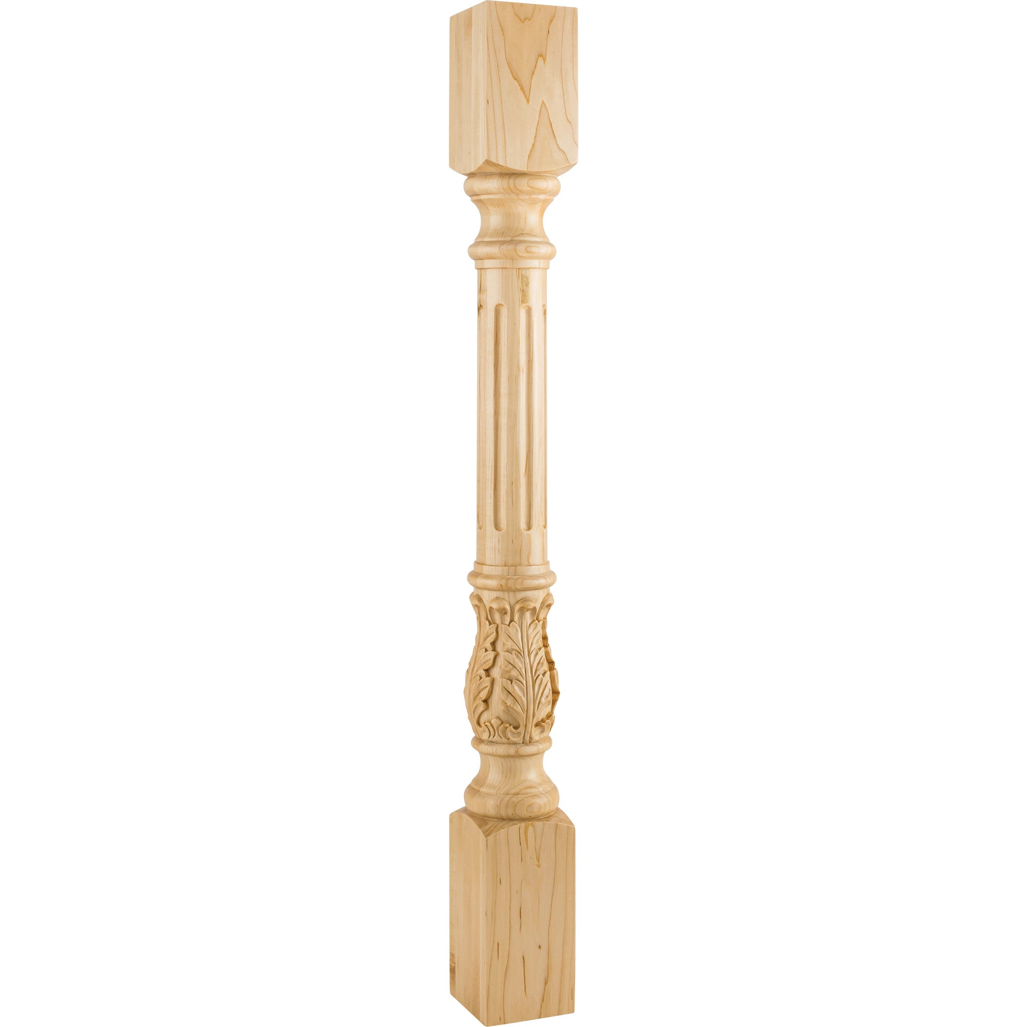 Hardware Resources Fluted Round Acanthus Post