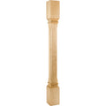 Hardware Resources Fluted Edge Post Hard Maple 35-1/2" Length 3-1/2" Width
