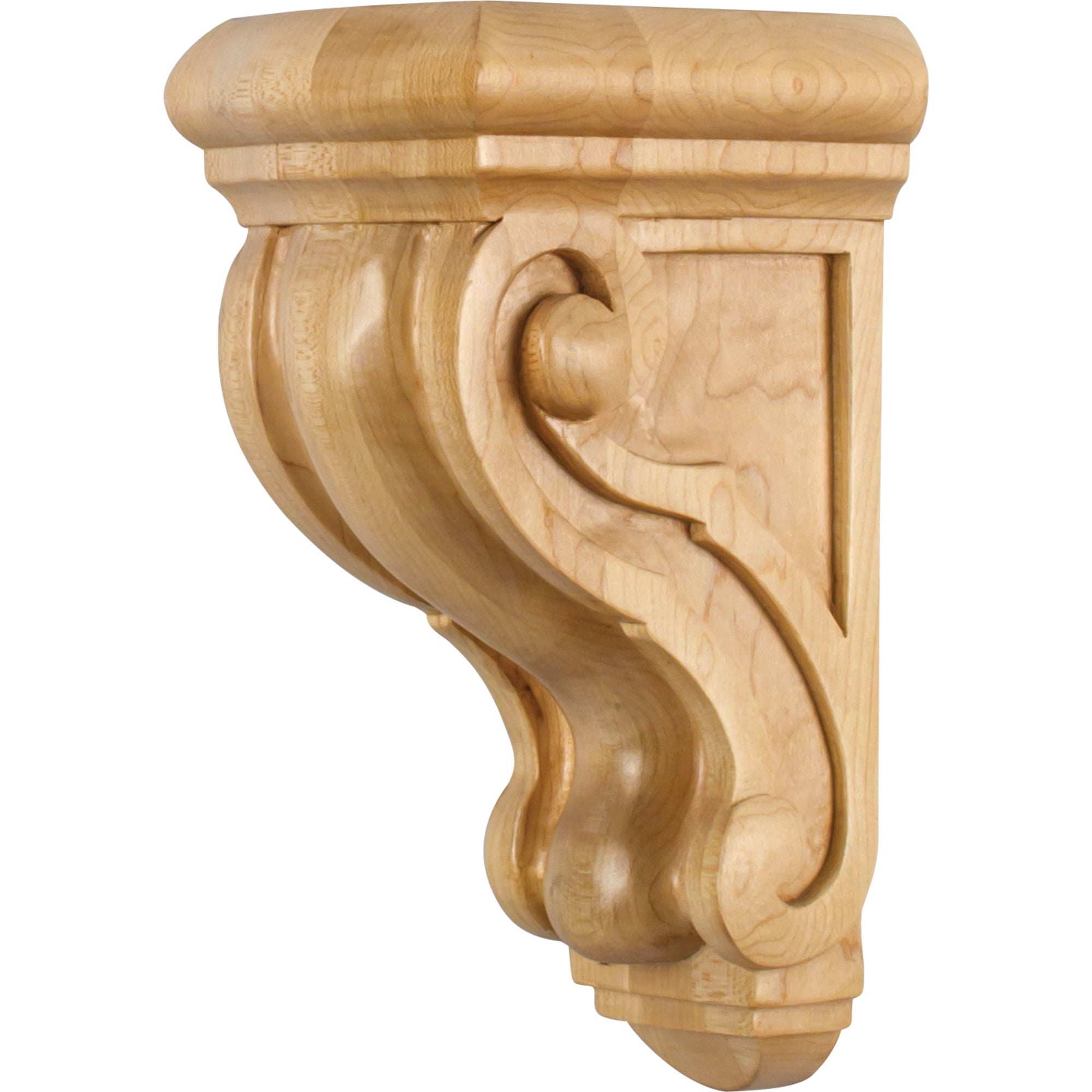 Hardware Resources Rounded Scrolled Corbel Maple 9-3/4" Length