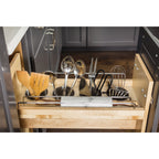 Hardware Resources "No Wiggle" Utensil Bin Base Cabinet Pullout