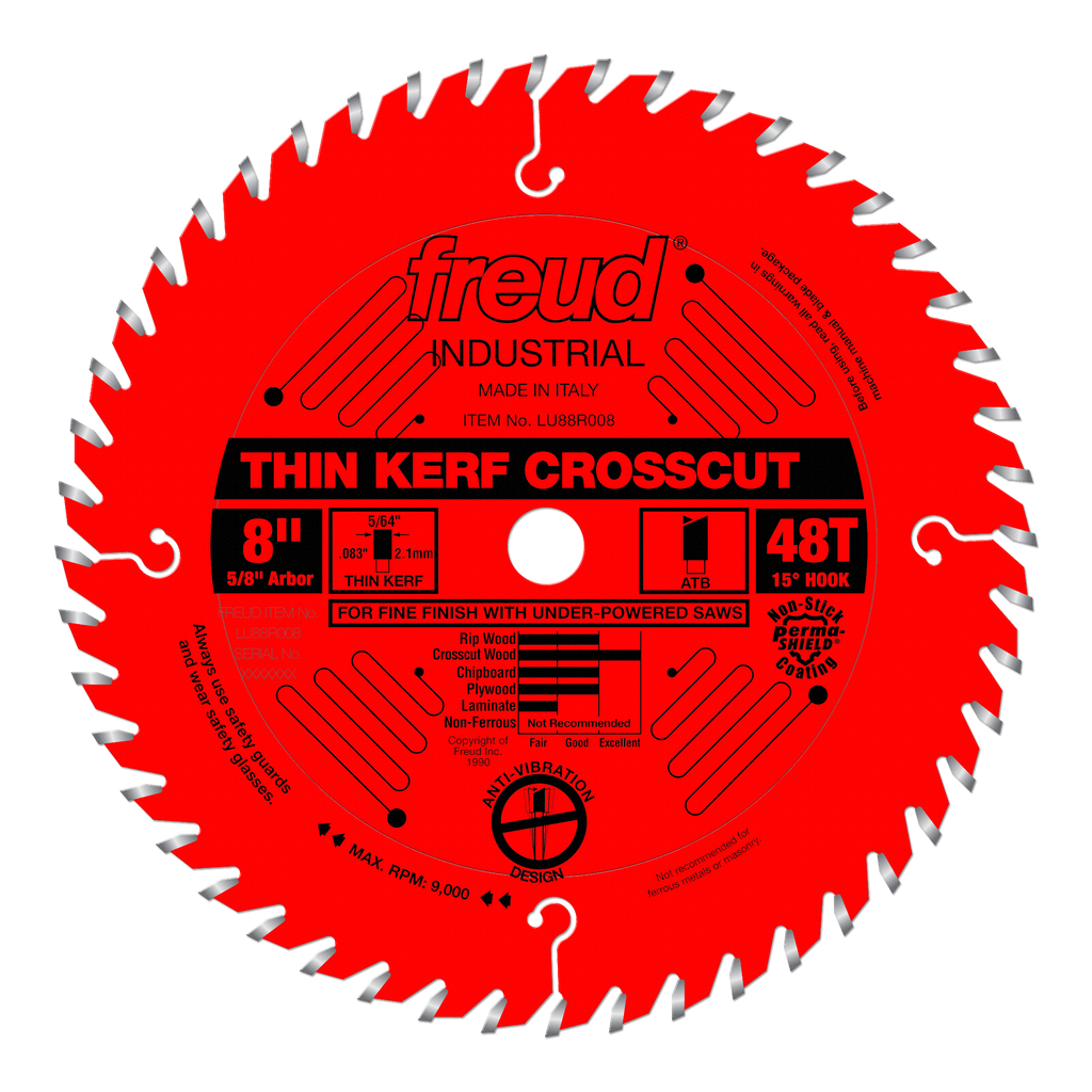 Freud Thin Kerf Fine Finish Crosscut Blade