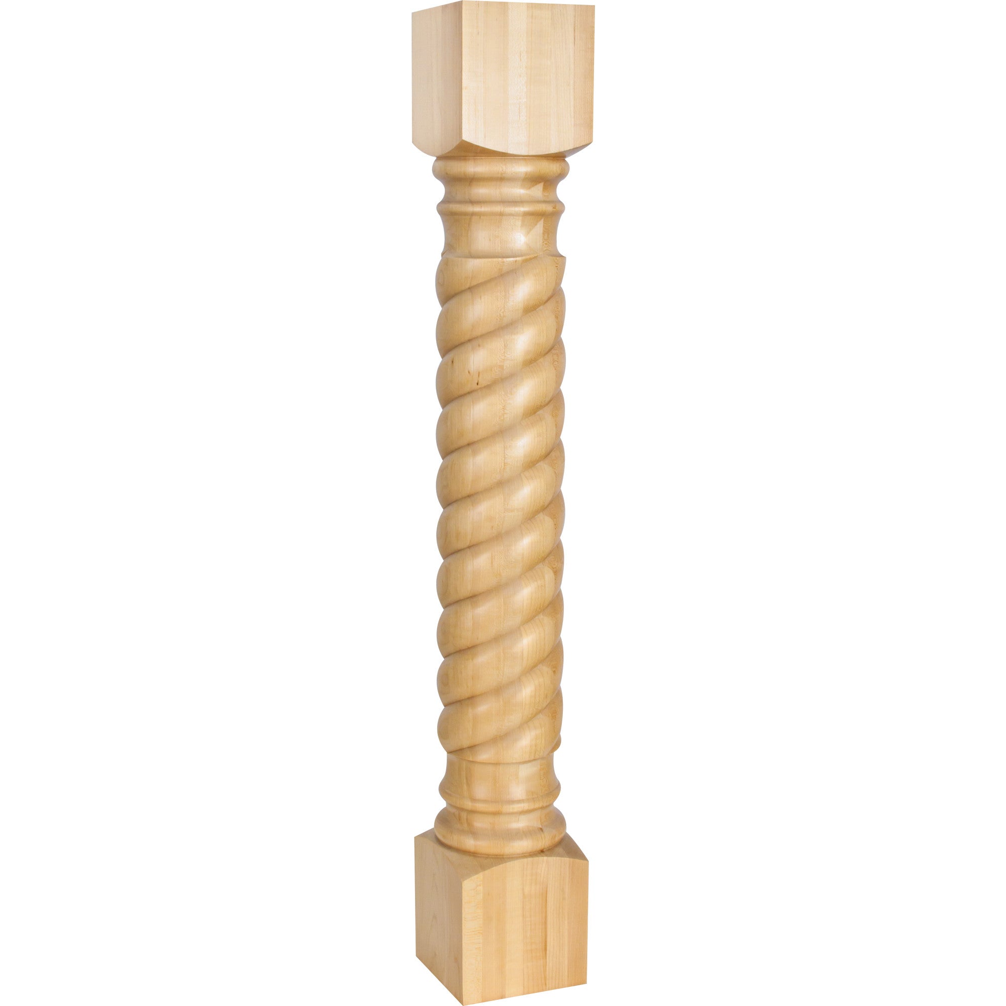 Hardware Resources Rope Post Rubberwood 35-1/2" Length