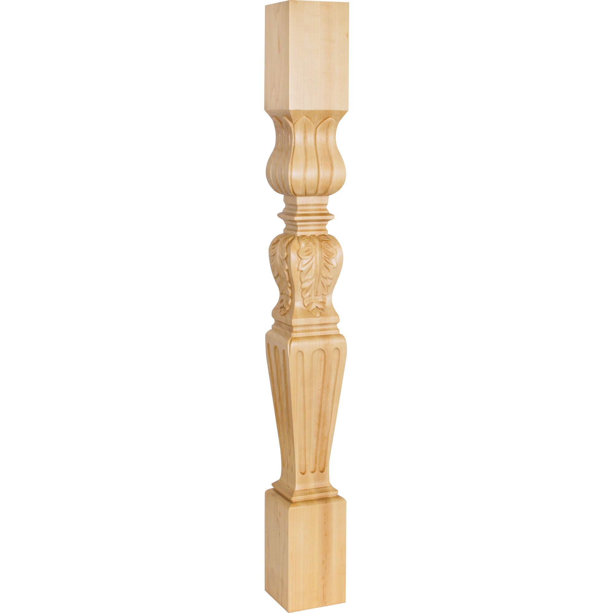 Hardware Resources Fluted Square Acanthus Post
