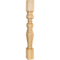 Hardware Resources Fluted Square Acanthus Post Alder 35-1/2" Length 3-3/4" Width