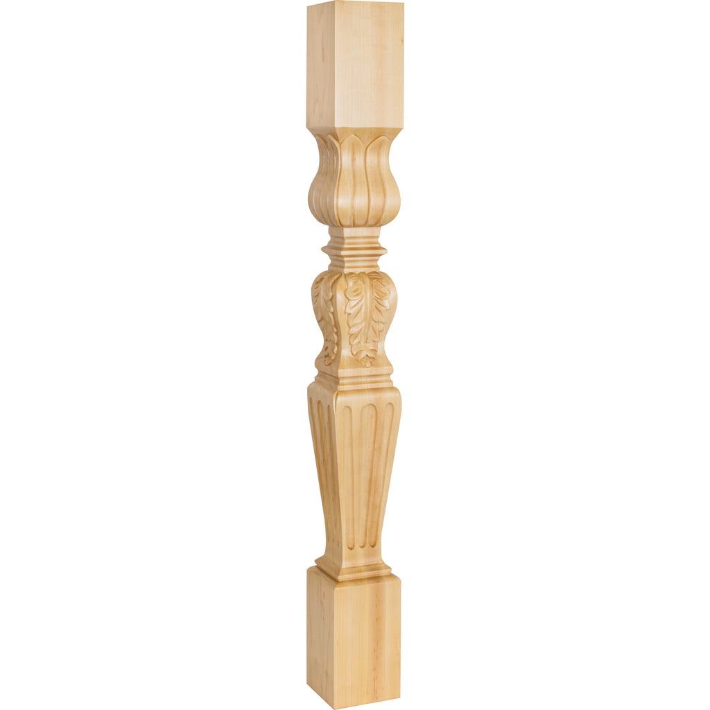 Hardware Resources Fluted Square Acanthus Post