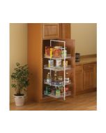 Center-Mount Pantry Roll-Out, 25\", White Wire
