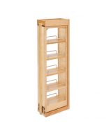 6\" Wall Filler Pull-Out with Adjustable Shelves 36\" H Natural Wood- Maple