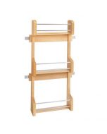 Door Mount Spice Rack for 15" Wall Cabinet Natural Wood Maple