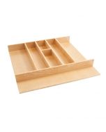 Trimmable Wood Utility Tray Insert 24\" x 22\" x 2.875\" Natural Maple